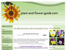 Tablet Screenshot of plant-and-flower-guide.com